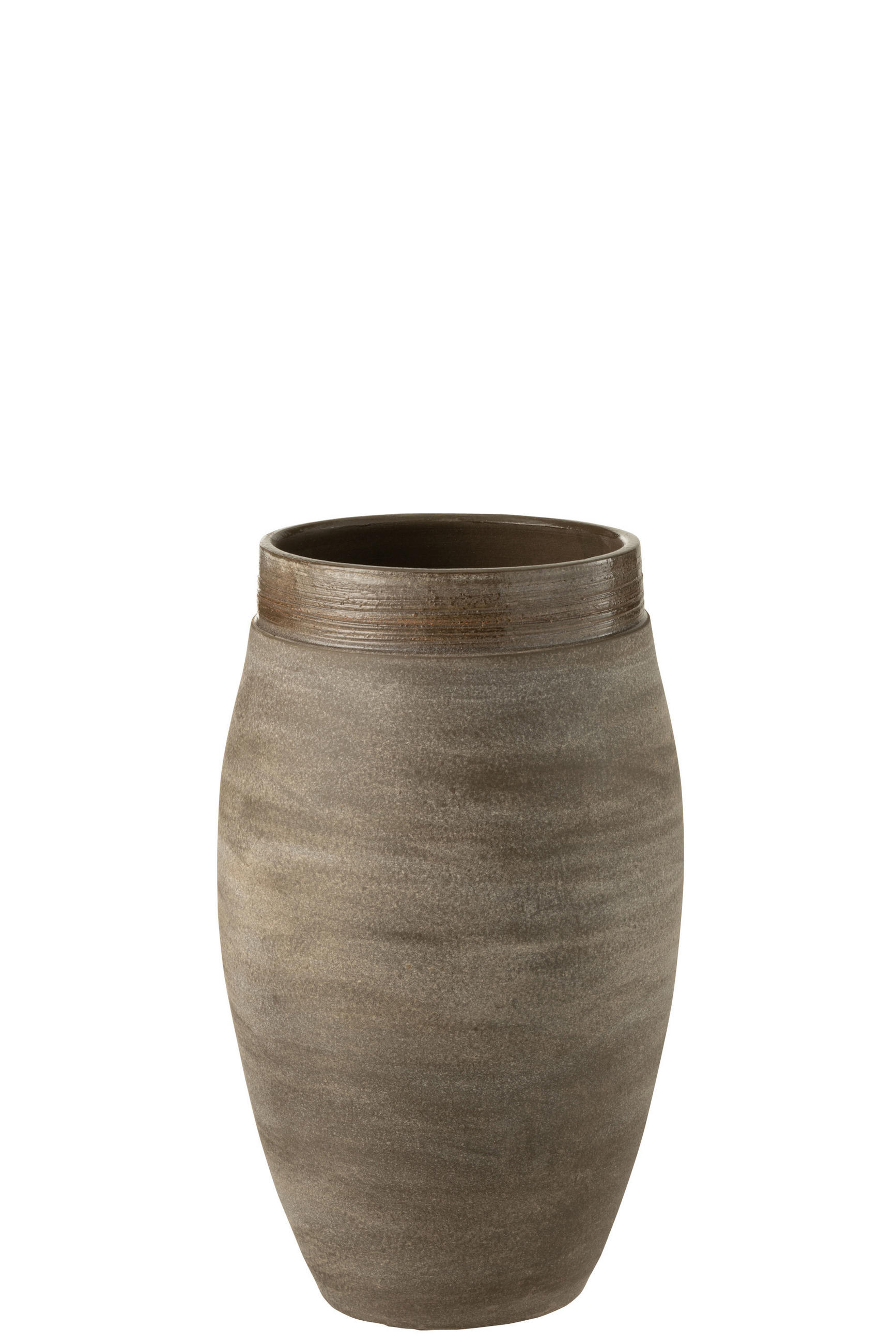 VASE GIO - Töpferei - Braun - L - Ø 22 cm - Braun, Keramik (37cm) - J-Line