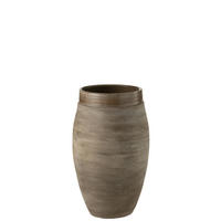 VASE GIO - Töpferei - Braun - L - Ø 22 cm - Braun, Keramik (37cm) - J-Line