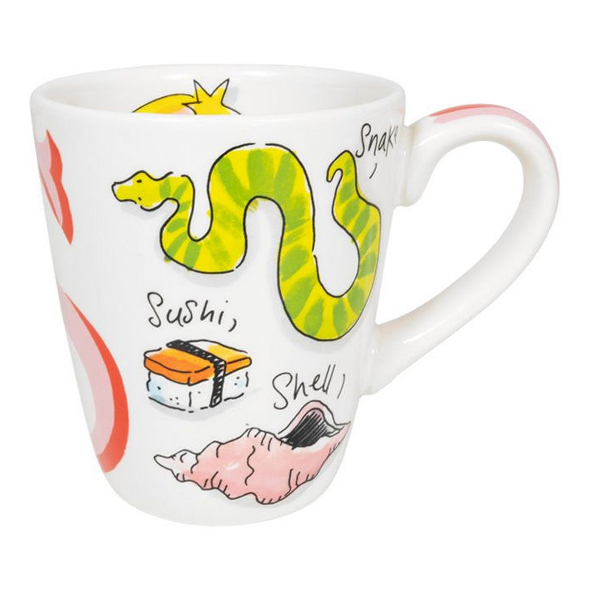 BECHER Liebesbrief S in Bunt - 350 ml - Multicolor, Keramik (0.35L) - Blond Amsterdam