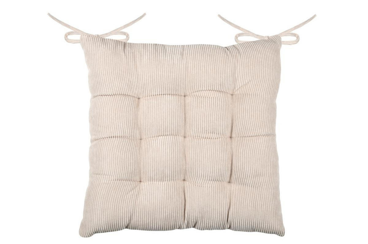 STUHLKISSEN Dandy 38/38 cm - Beige, Textil (38cm)