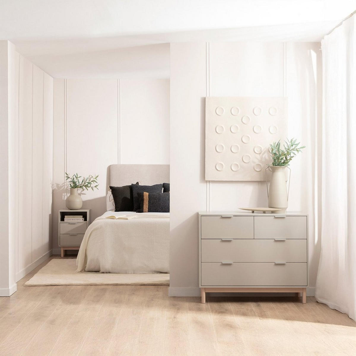 KOMMODE MIT SCHUBLADEN Elian Grau 100 cm x 80 cm - Grau, Holzwerkstoff (100/80/40cm) - Klast Home