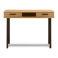 SCHREIBTISCH FRISK 2 Schubladen, natürliche Eiche - Eichefarben, Holzwerkstoff (48/100/75cm) - KONSIMO®