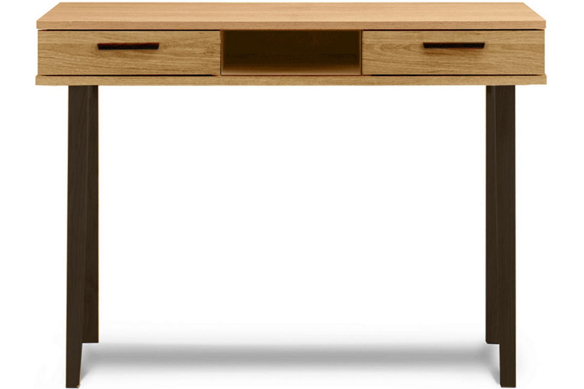 SCHREIBTISCH FRISK 2 Schubladen, natürliche Eiche - Eichefarben, Holzwerkstoff (48/100/75cm) - KONSIMO®