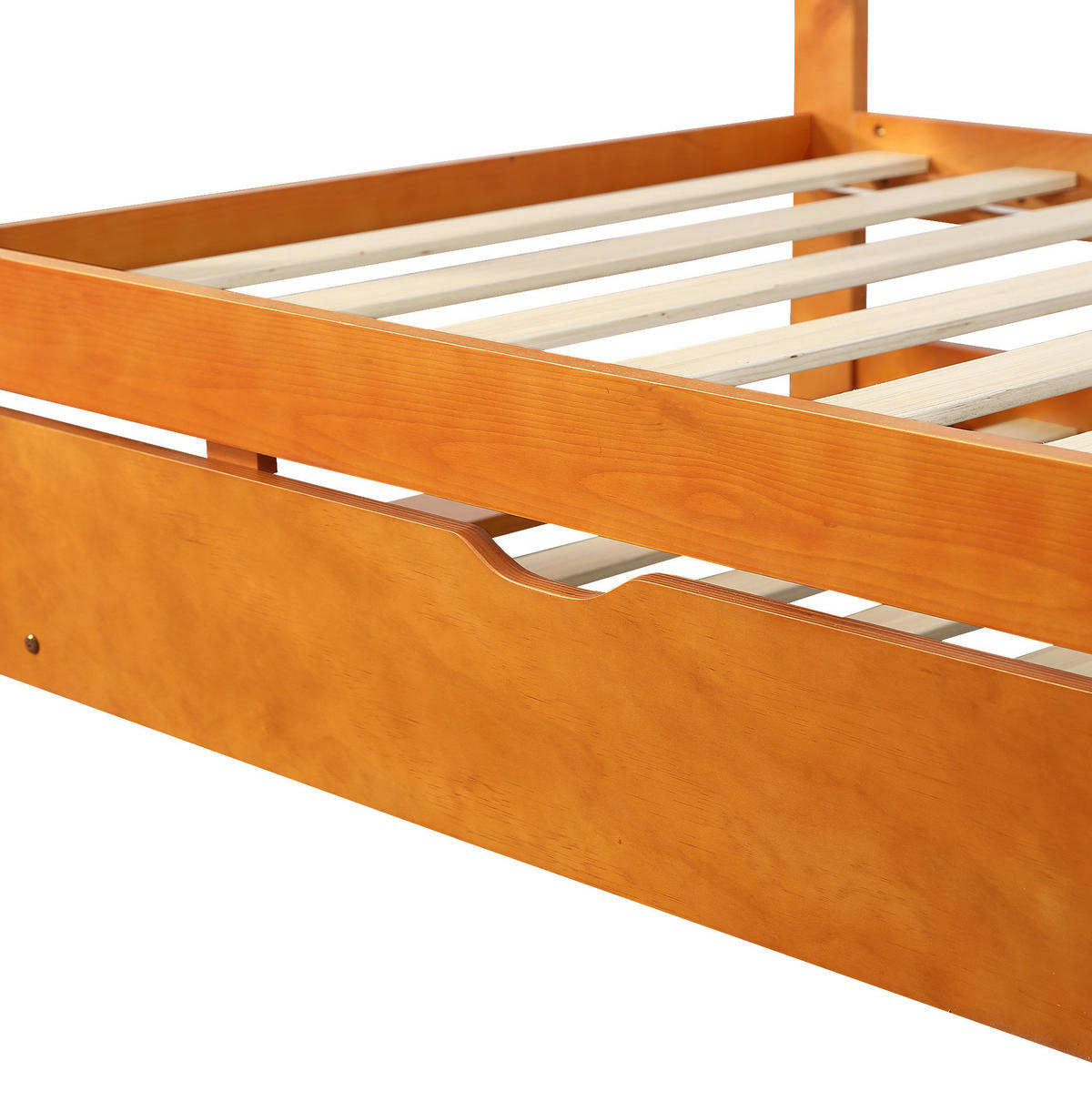 FUNKTIONSBETT aus Kiefer 90x200 cm Natur mit Ausziehbett 90x190 cm - Naturfarben, Holz (90/200cm) - IVMEU