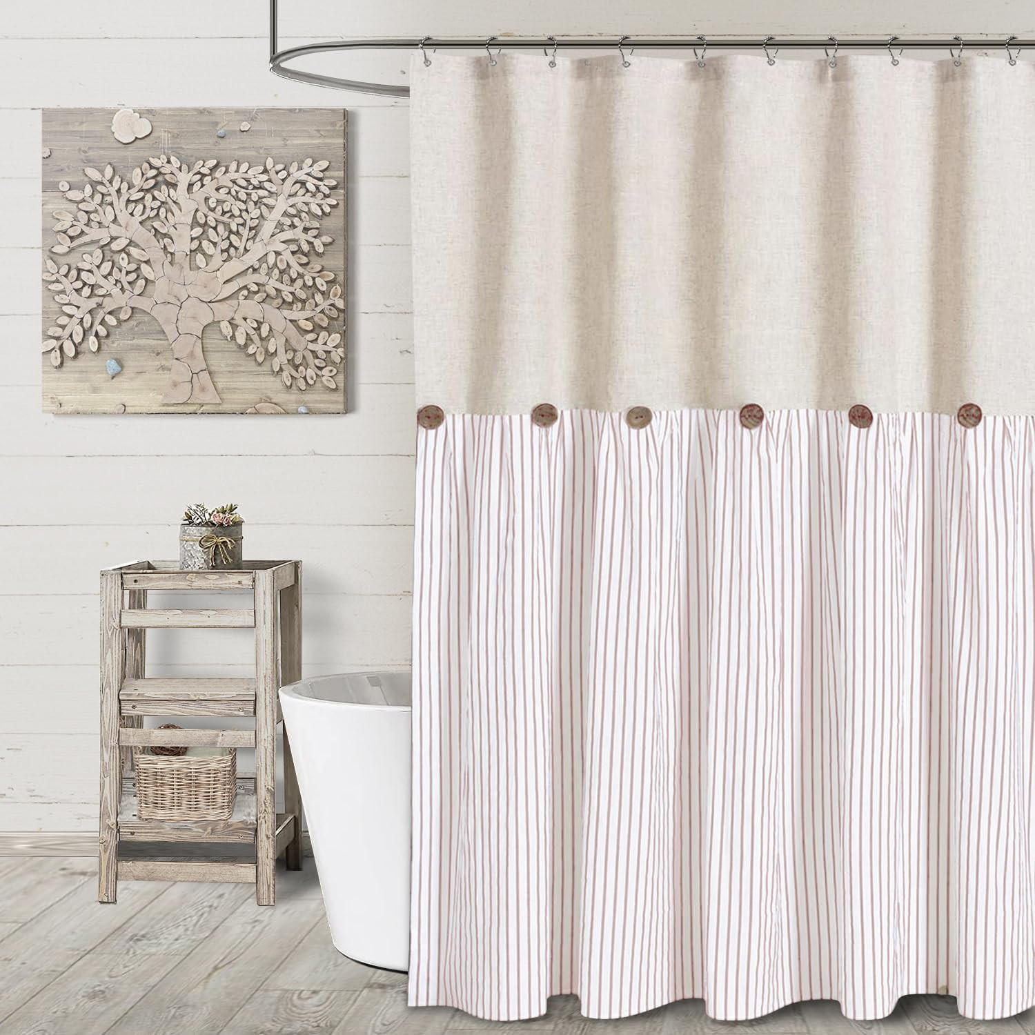 Mcboson Duschvorhang Pink 183x183 cm