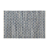 TEPPICH Blau Weiß (120 x 180 x 1 cm) - Multicolor, Textil (120/180cm) - DKD Home Decor