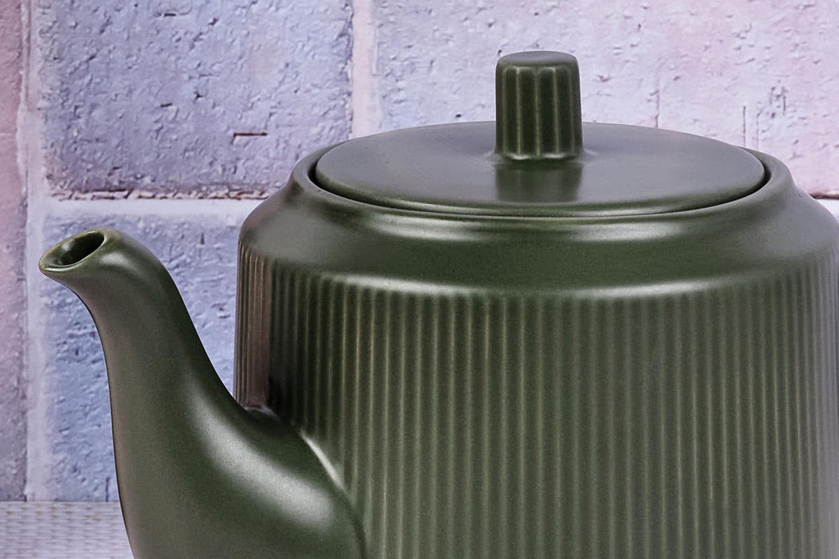 TEEKANNE Scandi 1300ml - Olive - Grün, Keramik (1.3L) - Björn