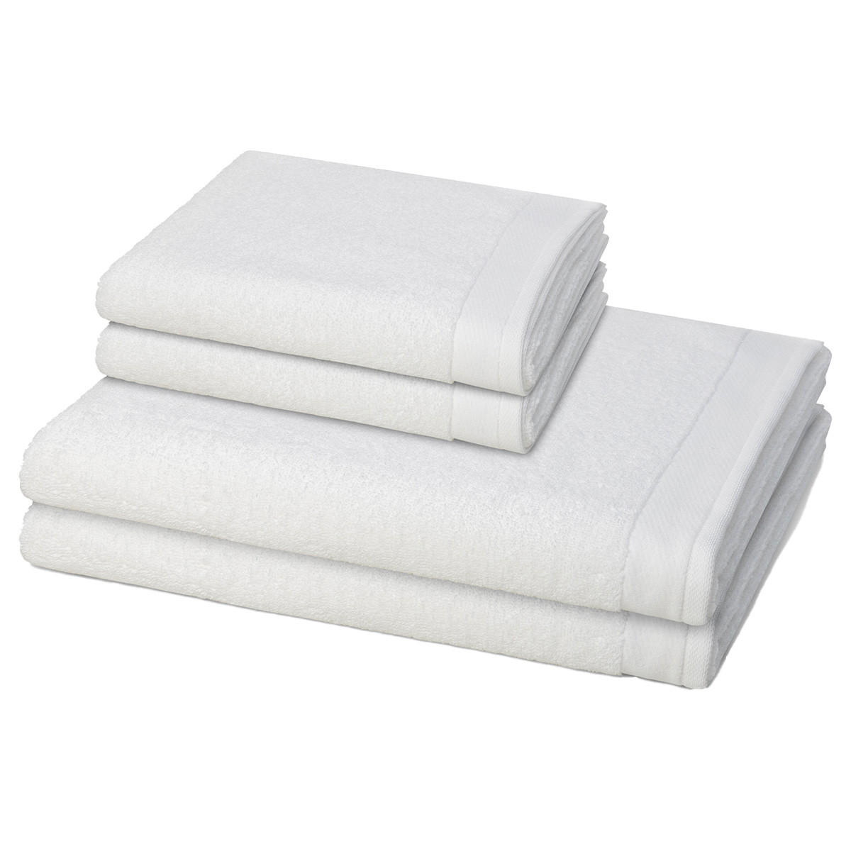 FROTTIERSET Premium 4-teilig - Weiß, Textil (50/100cm) - MÖVE