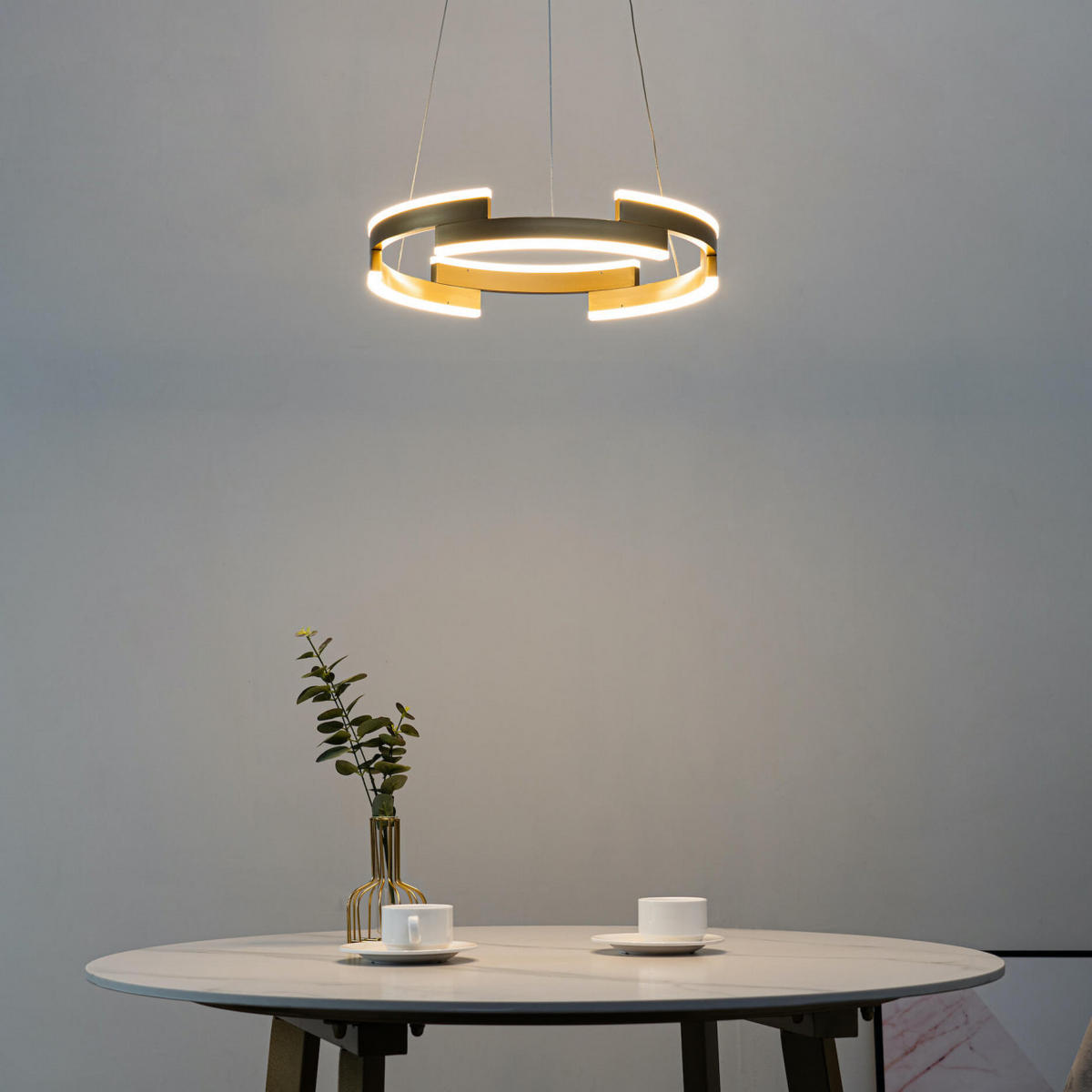HÄNGELEUCHTE Ola, Gold / Messing, 120cm - Goldfarben, Metall (120/6/120cm) - KOSILUM