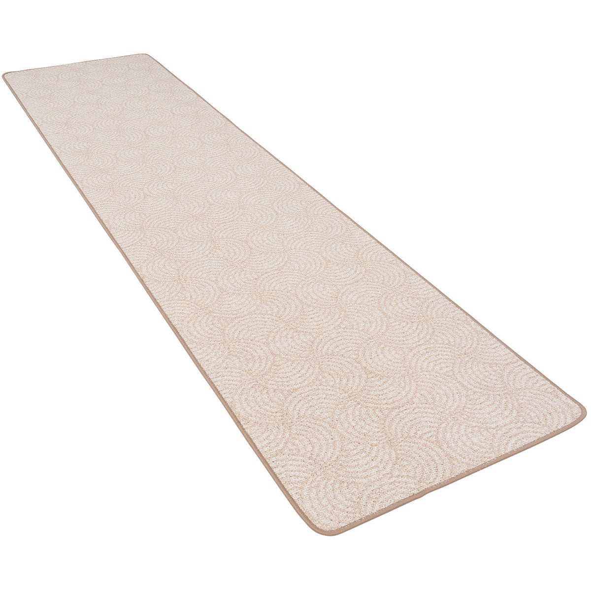 LÄUFER FEINSCHLINGE DESIGNER TEPPICH CIRCLE - Beige, Textil (100/400cm) - Snapstyle