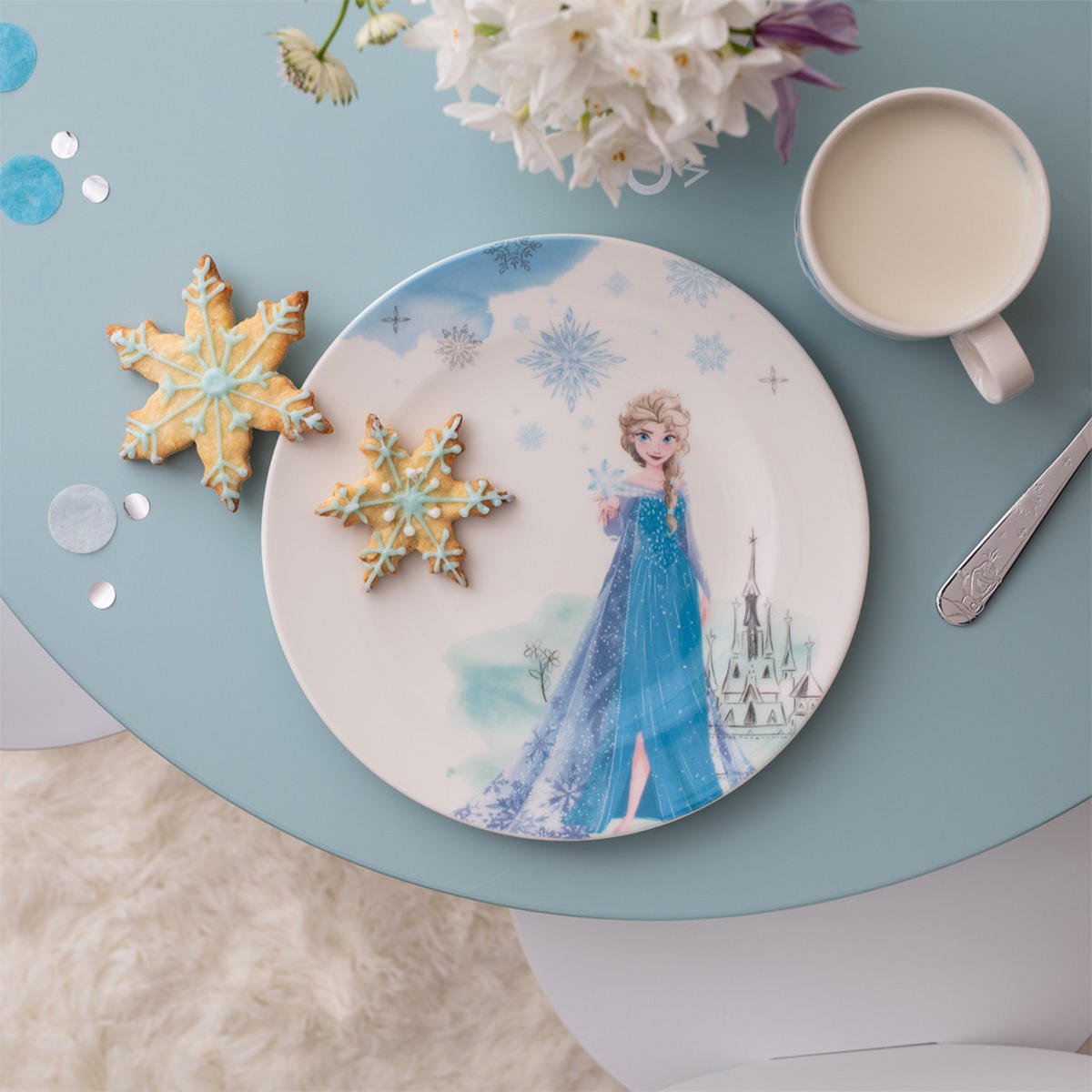 KINDERTELLER Disney Frozen bunt ø 21,5 cm - Multicolor, Keramik (21.5/1.6/21.5cm) - Villeroy & Boch