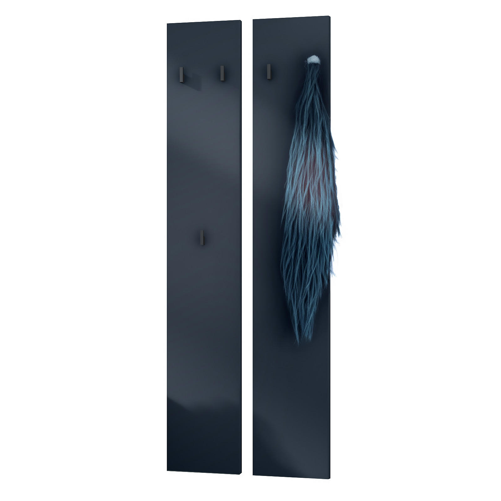 GARDEROBENPANEEL Enigma Royal Blau - Dunkelblau, Holzwerkstoff (48/140/2cm) - Vladon