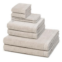 FROTTIERSET Lifestyle 8-teilig - Beige, Textil (50/100cm) - Cawoe