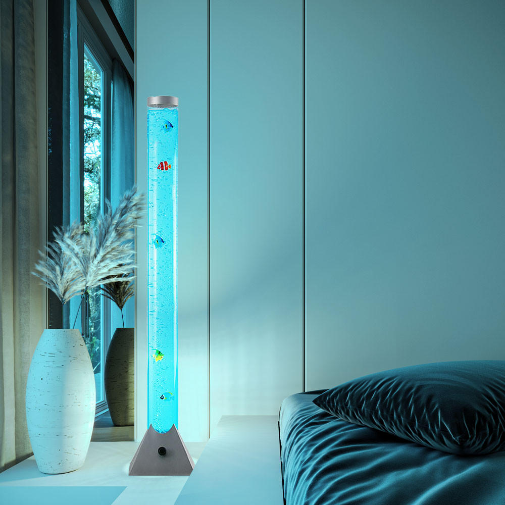 LED STEHLEUCHTE Aqua Bunt - Multicolor, Kunststoff (22/22/120cm) - Nowa