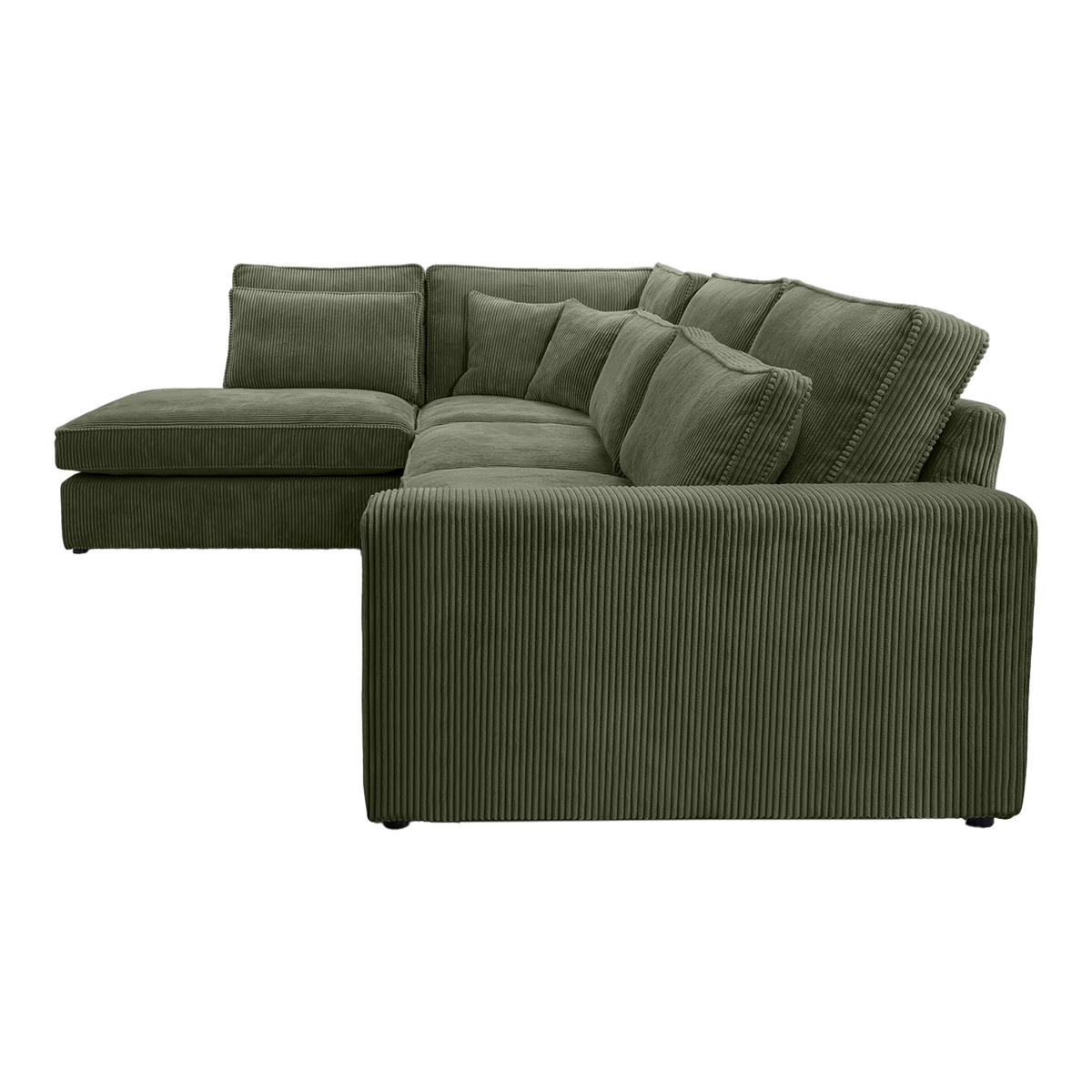 ECKSOFA CAMBO MINI Ohne Schlaffunktion, Grün - Grün, Textil (280/224cm) - Fedve