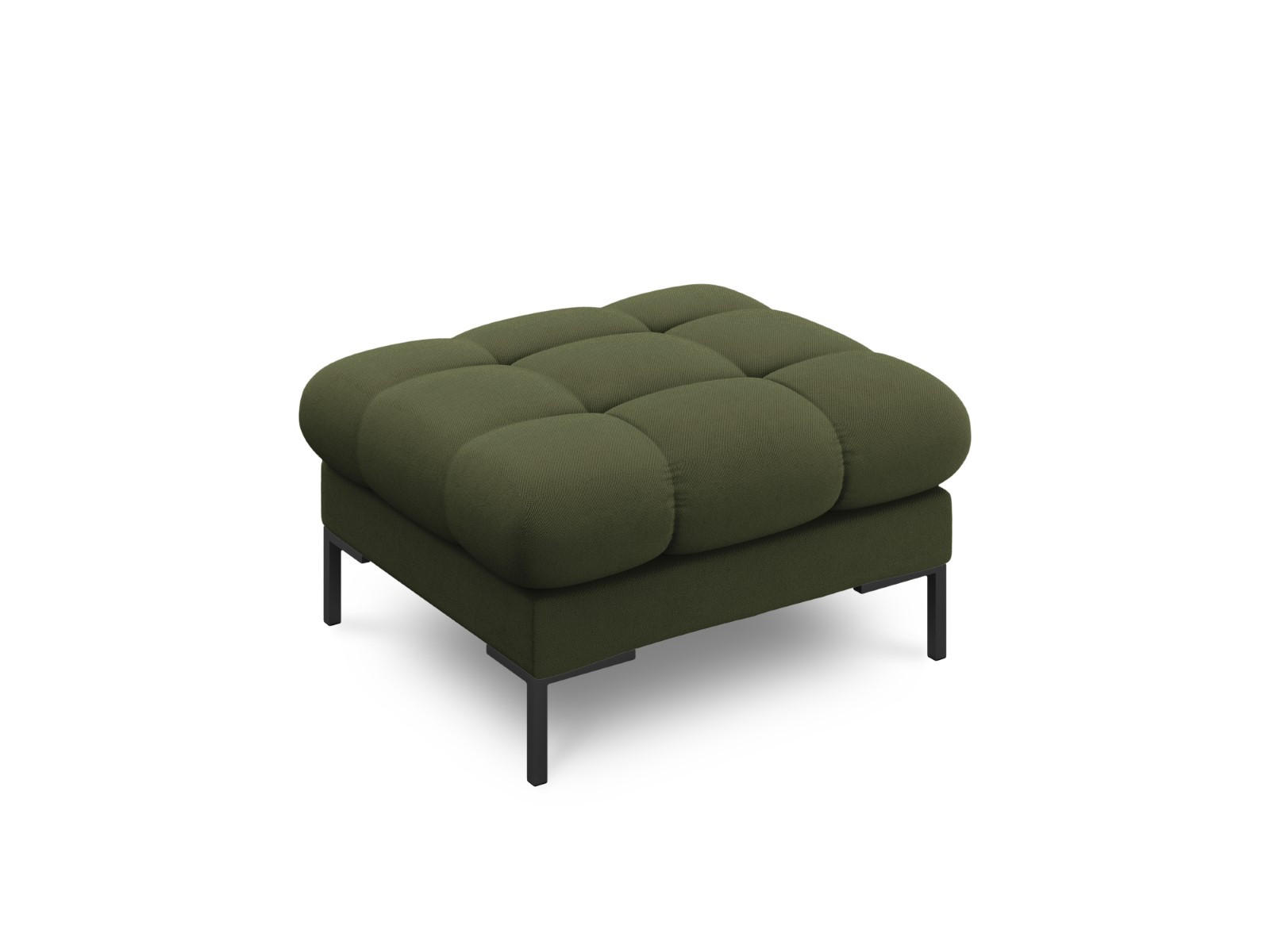 POUF Mamaia aus strukturiertem Stoff grün - Grün, Textil (60/41/60cm) - Micadoni