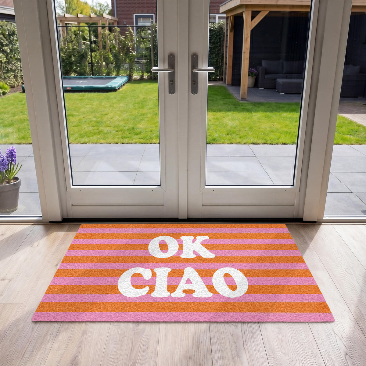 ROHOŽKA Ciao - Citace - Stripes 120x80 cm - pomerančová, textil/umělá hmota (120/0.4cm) - MuchoWow