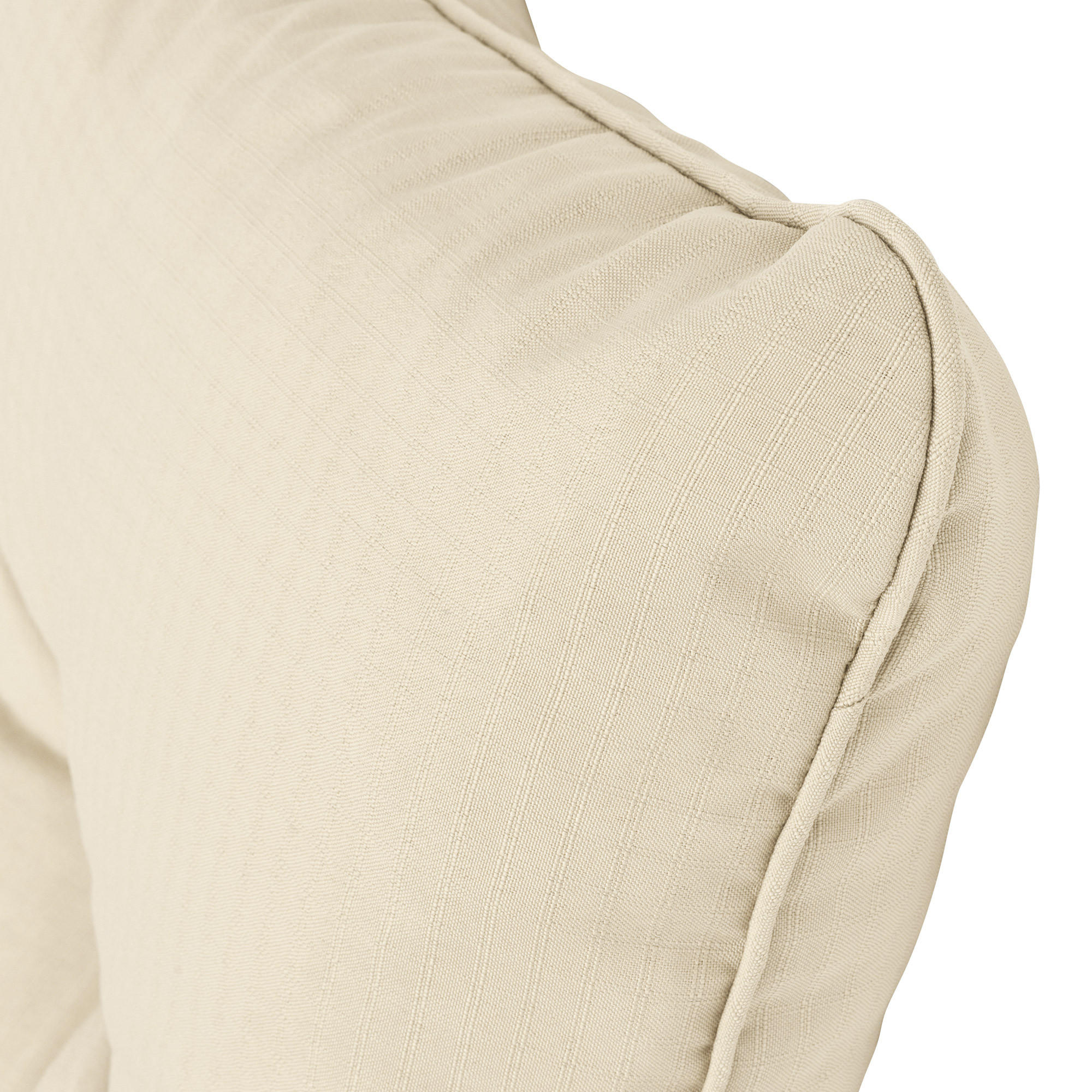 LOUNGEKISSEN Xluna Rücken 60/40/12 cm Natur - Naturfarben, Textil (60/40/12cm) - Beautissu 