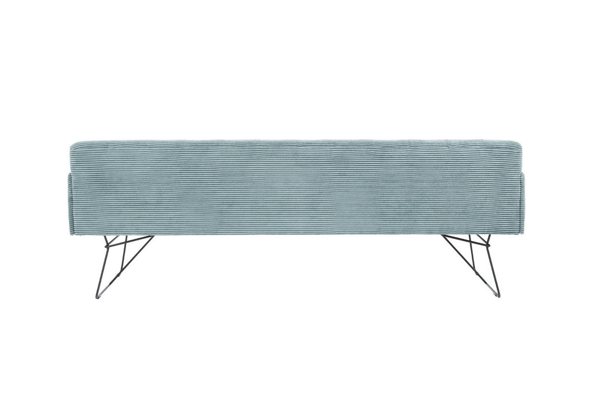ESSZIMMERBANK CHARME Hellblau Cord - Hellblau, Textil (166/85/69cm) - KAWOLA