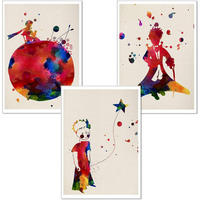 POSTER Set Mit 3 El Principito A3 Rahmenlos - Klar, Papier (29.7/5/42cm) - Nacnic