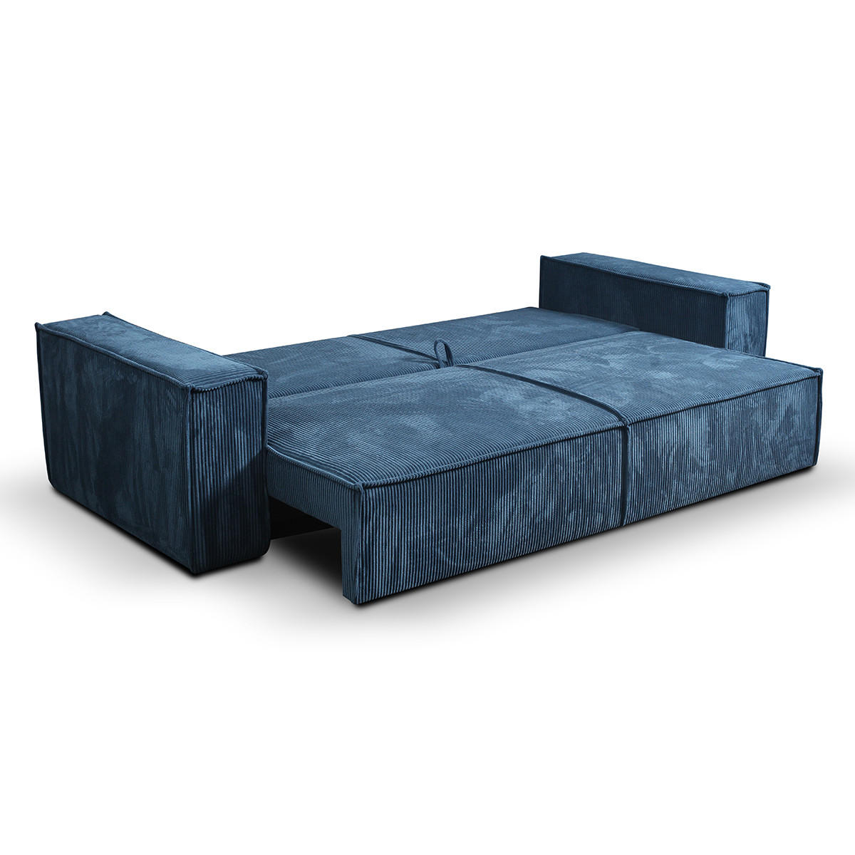 SOFA Isaac 4 Sitzplätze Blau - Blau, Holzwerkstoff (255/85/105cm) - Petits-meubles