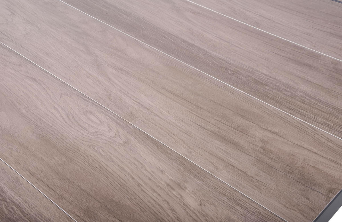 GARTENTISCH Luka Ausziehtisch - Dunkelgrau, Metall (200/100/77cm) - DELUKE