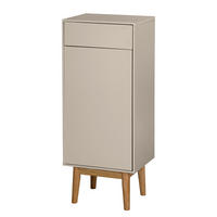 UNTERSCHRANK - Holzwerkstoff / Teilmassivholz - Taupe, Holz/Holzwerkstoff (40/97/32cm) - home24