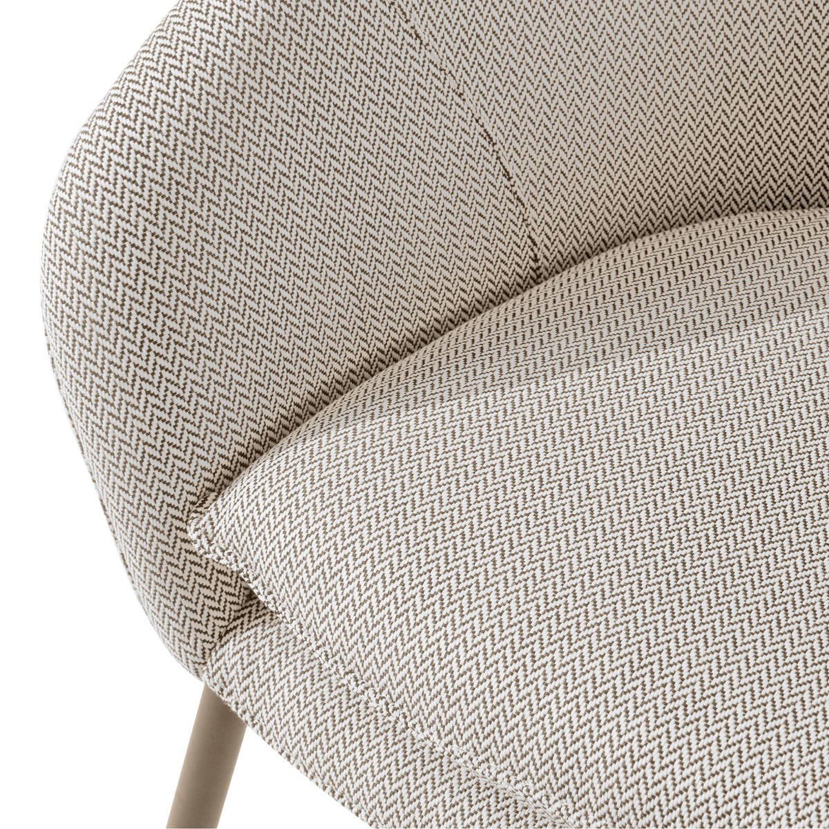 GARTENSESSEL SOLIS Loungesessel, - Weiß, Textil/Metall (69/76/66cm) - KONSIMO®