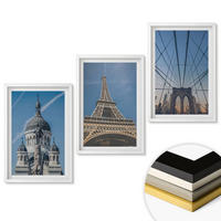 WANDBILDER 3er-Set - 40x60 cm Weißer Rahmen - Ansichten von Gebäuden aus Städten auf der ganzen Welt - Weiß, Kunststoff (40/60cm) - ArtPrintCave