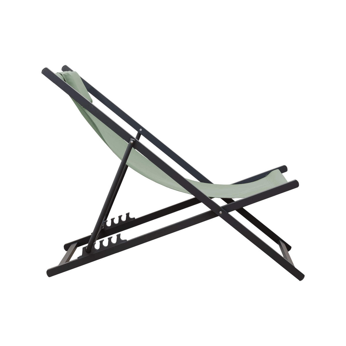 GARTEN-RELAXSESSEL Grün 58/92/93 cm - Grün, Metall (58/93/92cm) - Mobili Rebecca