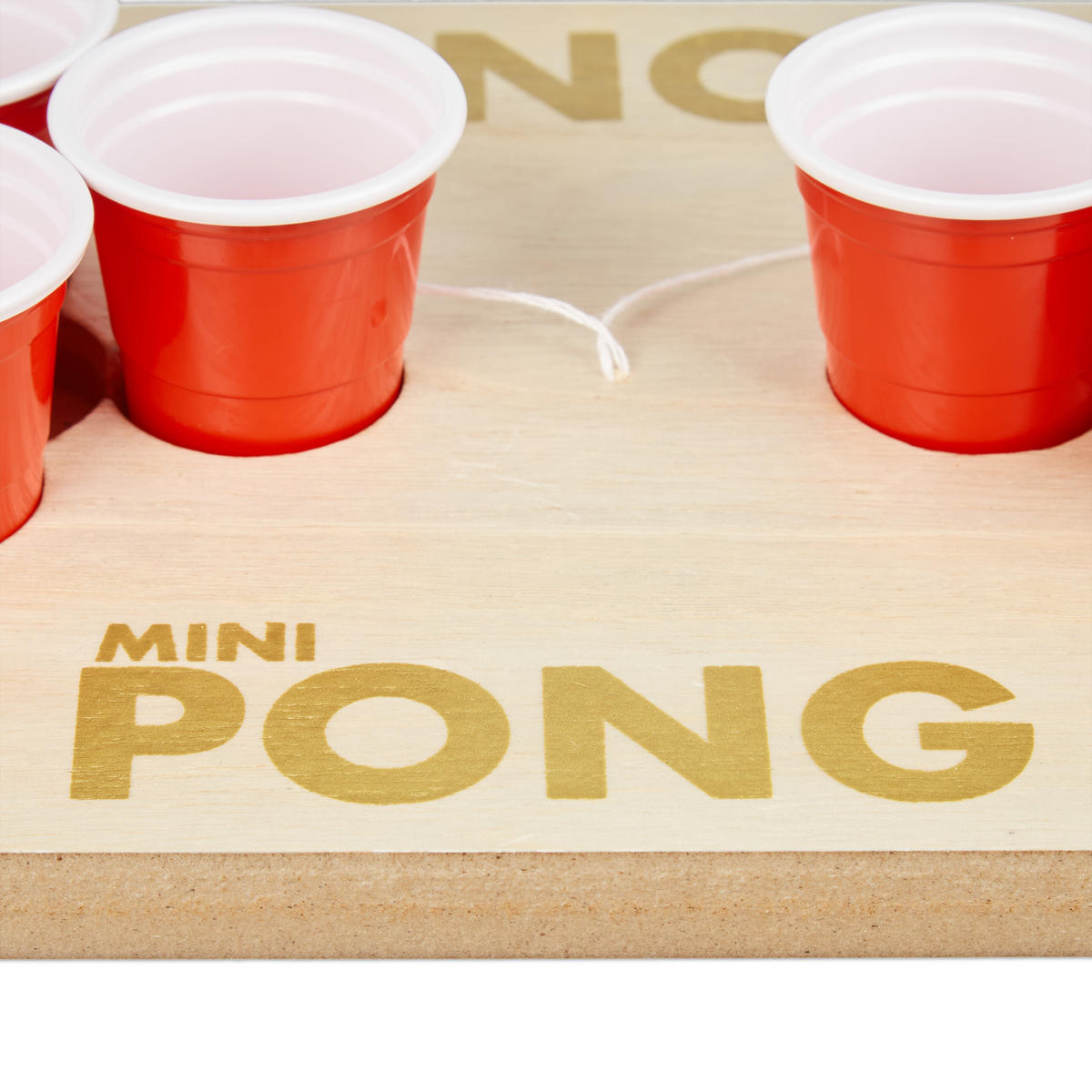 MINI Beer Pong - Multicolor, Holzwerkstoff/Kunststoff (58/20cm) - Relaxdays