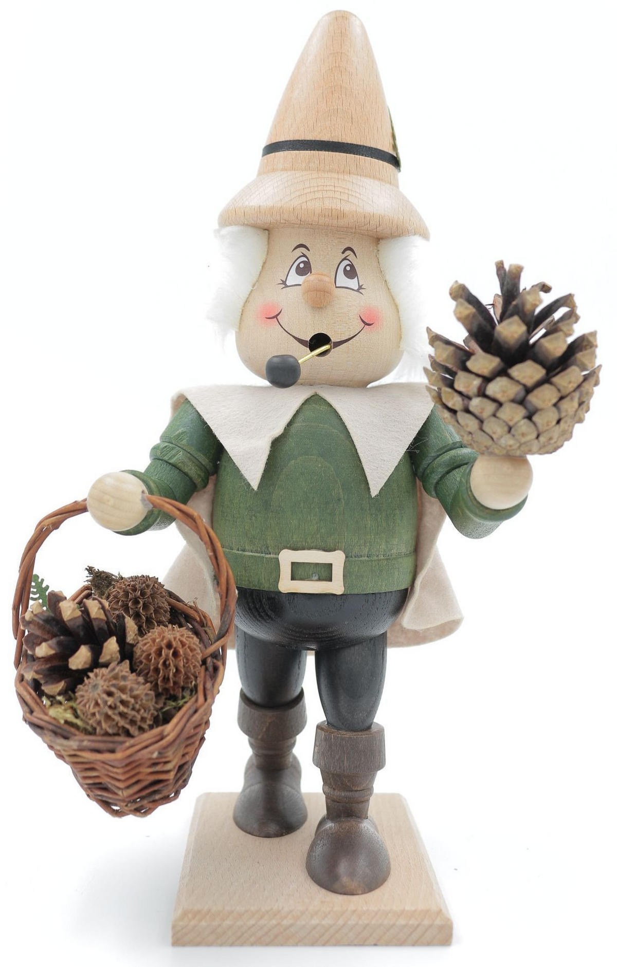 RAUCHFIGUR Wichtel Zapfenwichtel 23 cm - Multicolor, Holz (11/27/0.1cm)