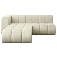 ECKSOFA modulares Sofa Darnel-L1 - 205x177x70 cm Beige - Beige, Holzwerkstoff/Textil (205/177cm) - ALTDECOR