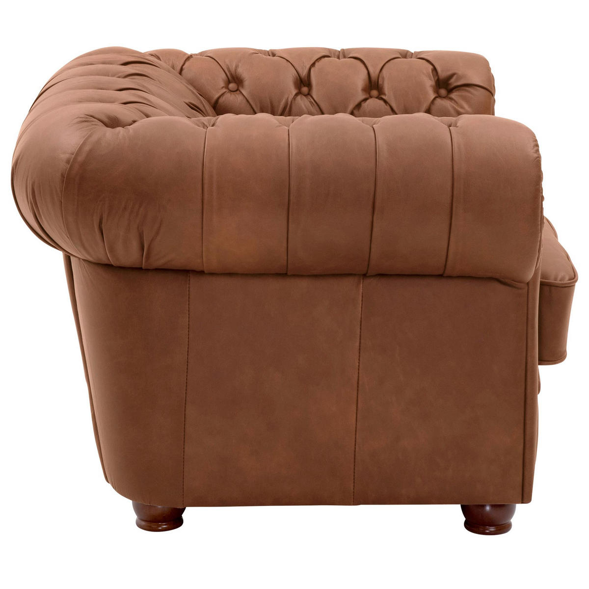 POLSTERSESSEL Kalea Echtleder (Antikoptik) cognac - Cognac, Leder (98/76/110cm) - 58aufmkessel