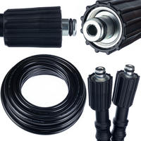 SCHLAUCH HOCHDRUCK 15 m, M22-M22, Stift 14 mm, max. 200 bar, max. 60 °C, Nylongeflecht, PVC-Außenmantel - Multicolor, Kunststoff/Metall (10/10/10cm)