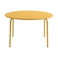 GARTENTISCH - 4 Personen - Metall - Senffarben - - Dunkelgelb, Metall (110/110/74cm) - Vente-Unique