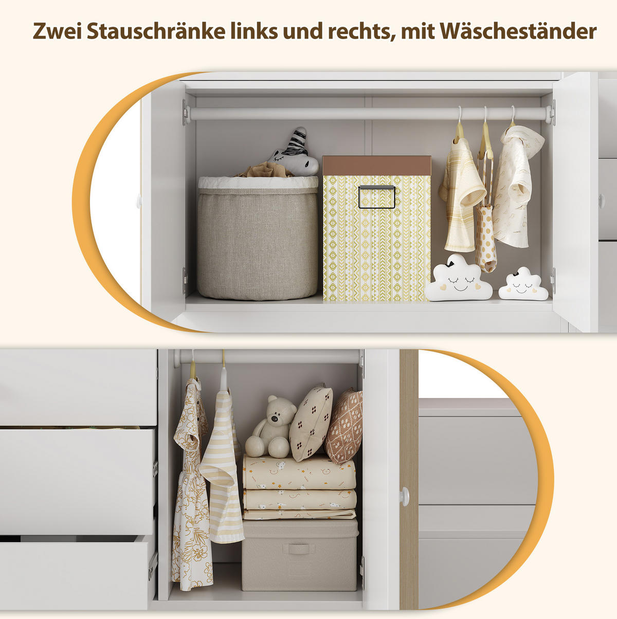 HOCHBETT 90/200 cm aus MDF mit Treppe und Stauraum Weiß - Weiß, Holzwerkstoff (90/200cm) - Modenvie