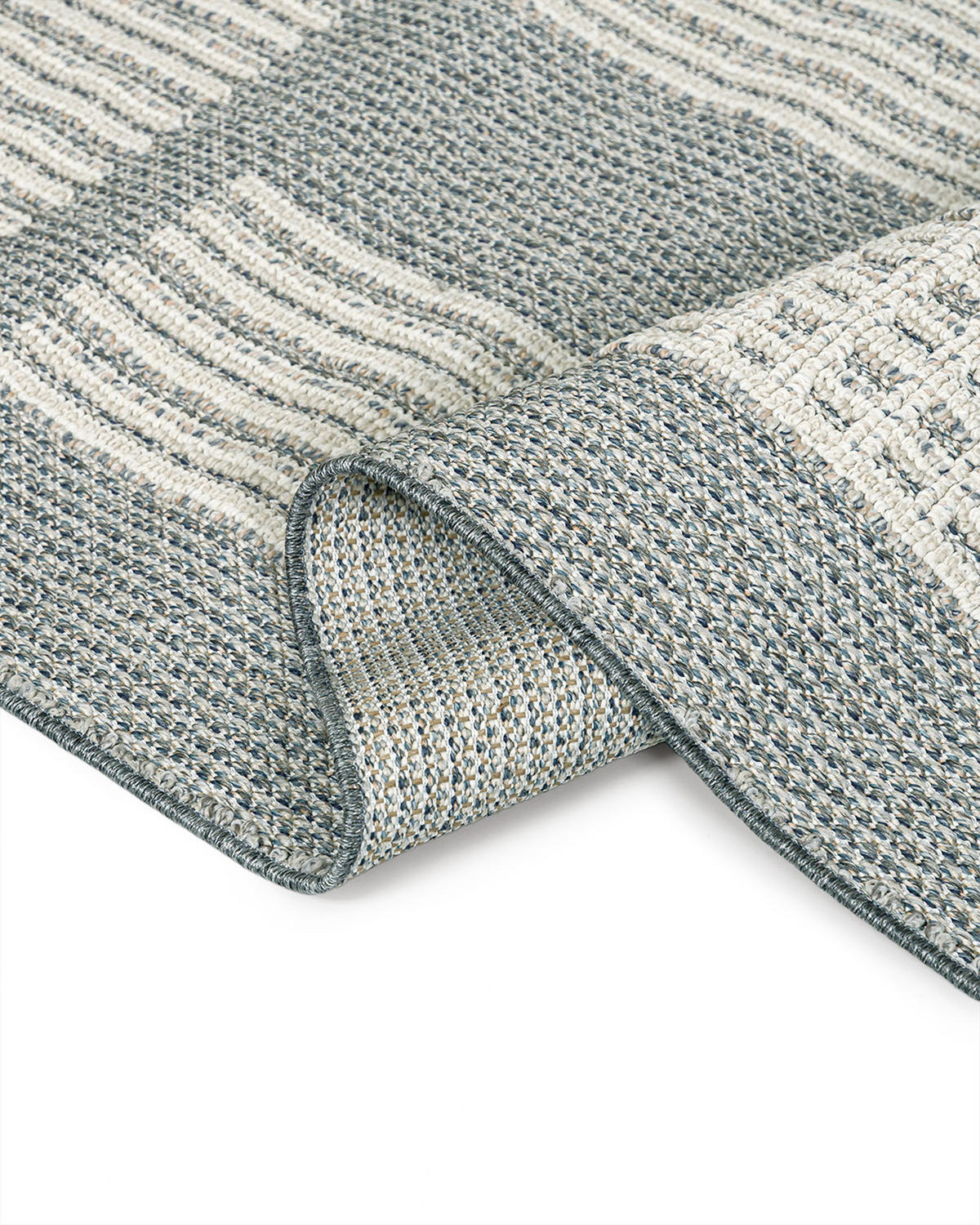 TEPPICH In-& Outdoor Cangas Plano Mazovia 120x170cm Beige Grau Abstrakt Kurzflor - Beige, Textil (120/170cm) - Mazovia
