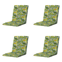 GARTENSTUHLKISSEN La 97/49 cm 4er-Set - Grau, Textil (49/6/97cm) - Madison