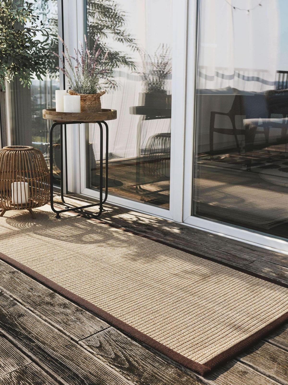 OUTDOORLÄUFER Nandi Beige 70x200 cm - Beige, Kunststoff/Textil (70/1cm) - KUNSTLOFT
