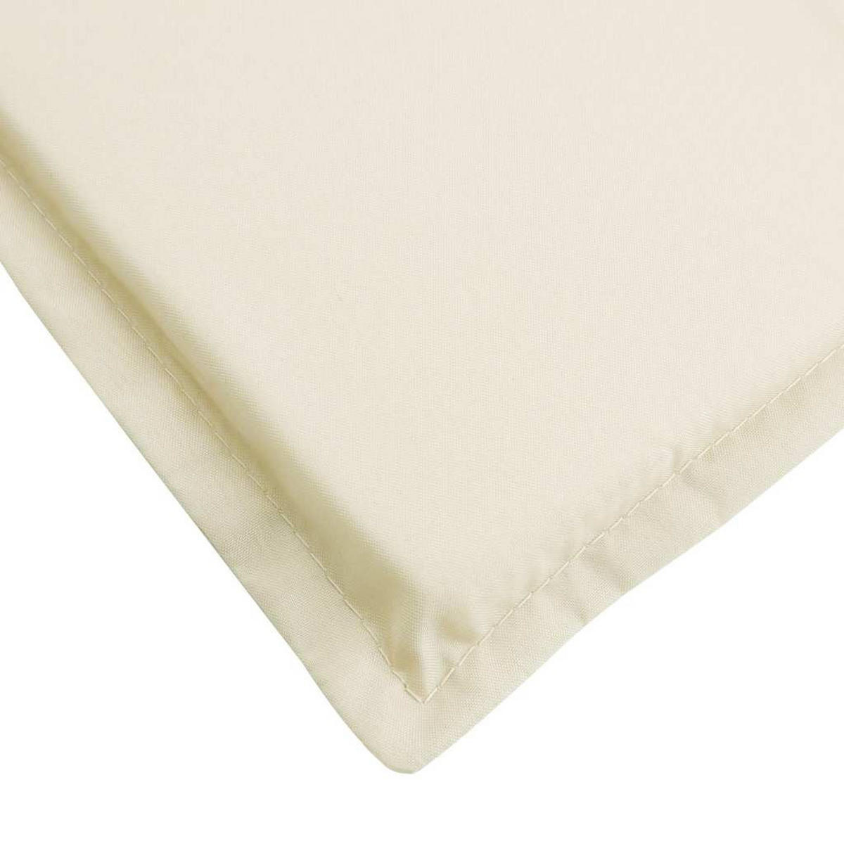 SONNENLIEGEN-AUFLAGE Creme 186/58/4 Cm Oxford-Gewebe - Creme, Textil (58/4/186cm) - vidaXL