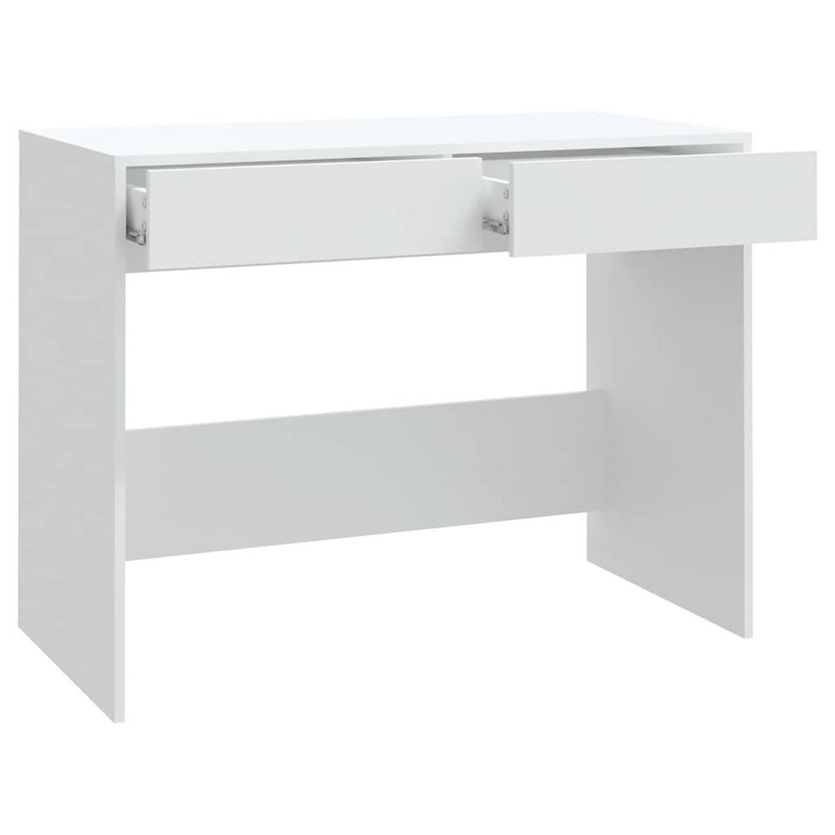 SCHREIBTISCH Weiss 101/50/76,5 Cm Holzwerkstoff - Weiß, Holzwerkstoff (101/50/76.5cm) - vidaXL