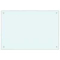 KÜCHENRÜCKWAND Glas 90x60 cm Weiß Wand-Spritzschutz - Weiß, Glas (90/60/0.6cm) - DELUKE