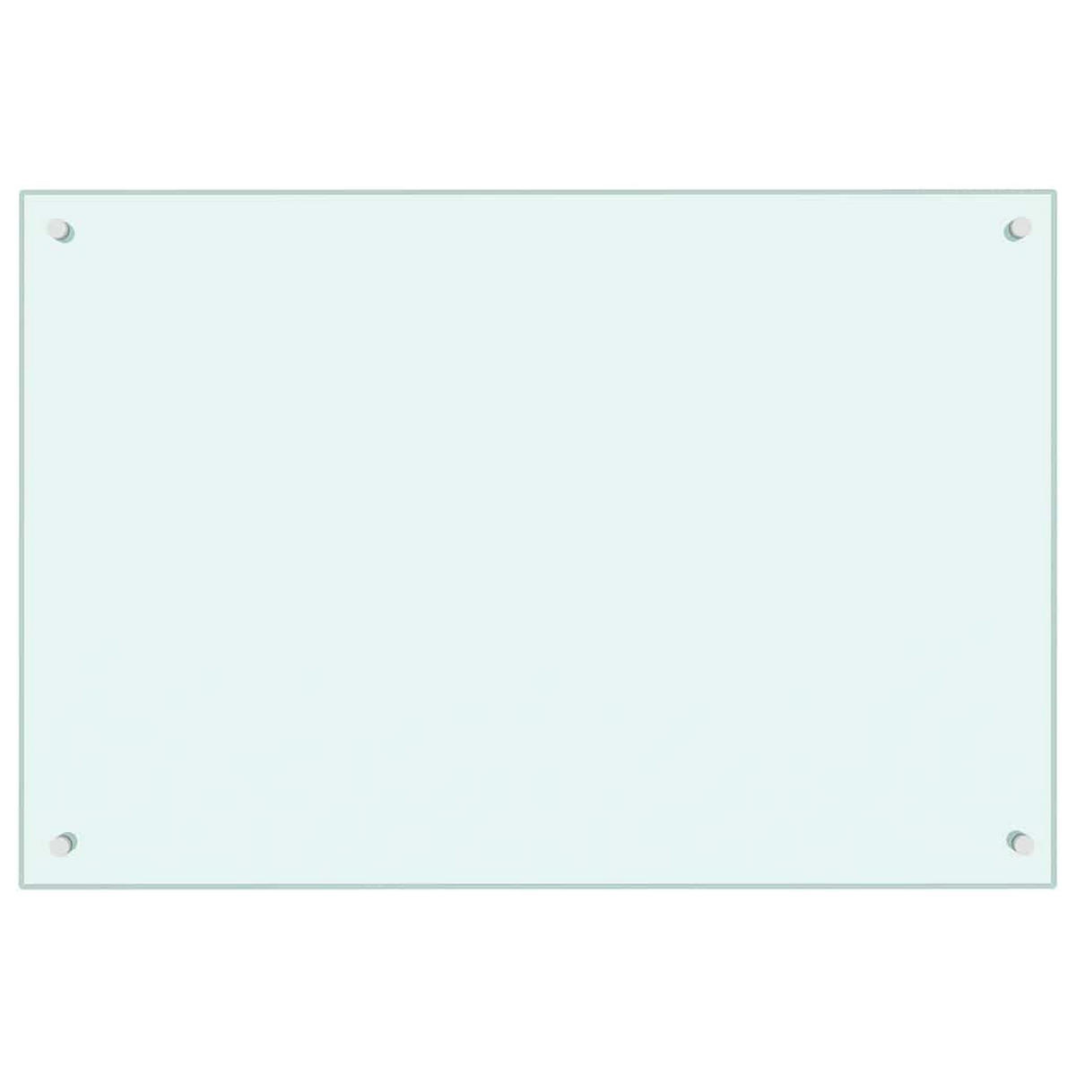 KÜCHENRÜCKWAND Glas 90x60 cm Weiß Wand-Spritzschutz - Weiß, Glas (90/60/0.6cm) - DELUKE