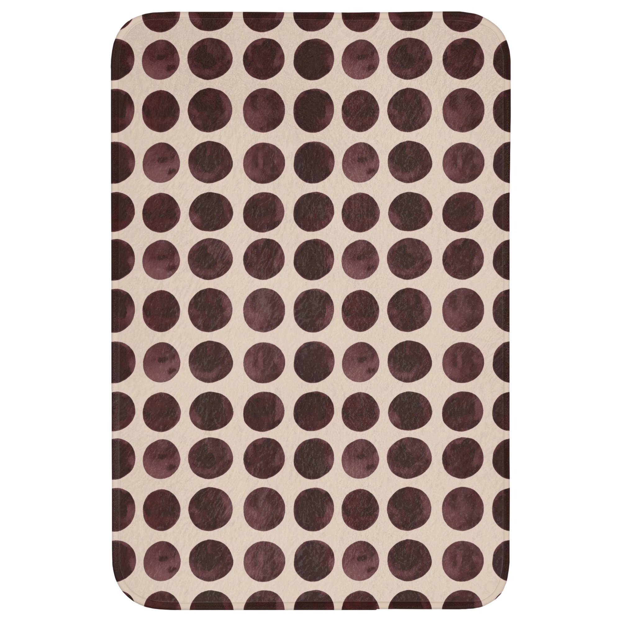 OnlyWow WC PŘEDLOŽKA Puntíky - Vzor - Hnědý 60x90 cm