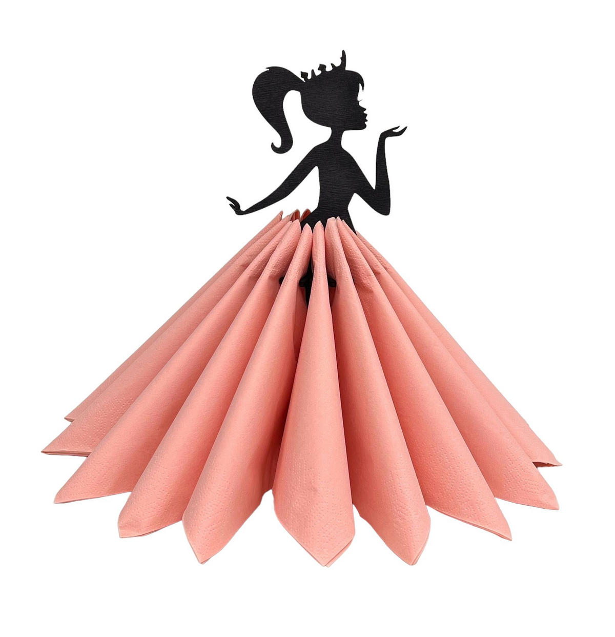 SERVIETTENHALTER aus Holz 28 cm Schwarz - Schwarz, Holz (14/28/14cm) - DanDiBo