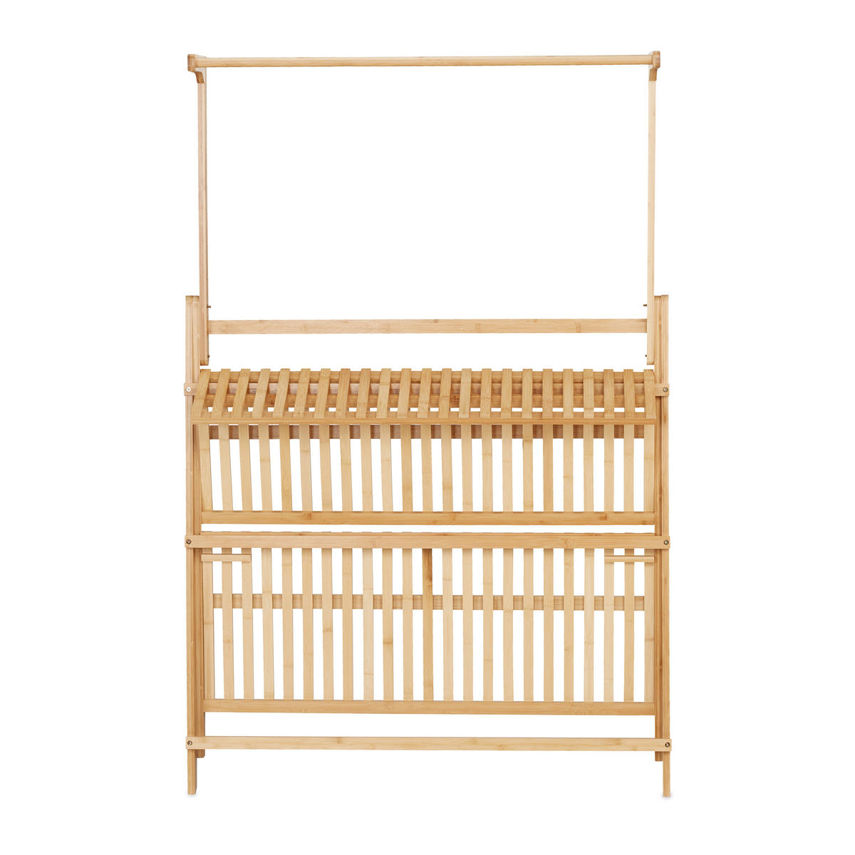 BLUMENREGAL - Hellbraun, Holz (100/145.5/38cm) - Relaxdays