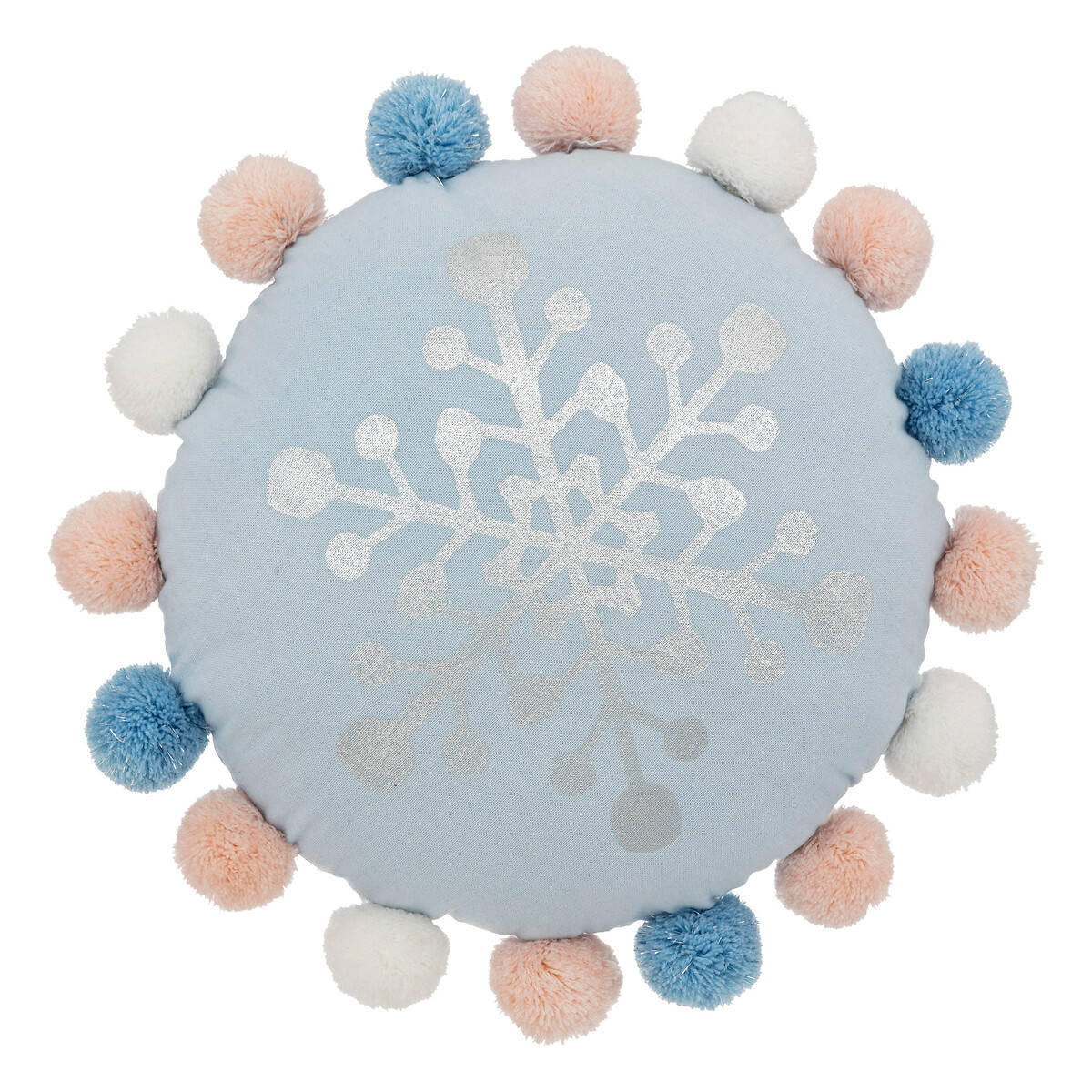ZIERKISSEN Hiver - Blau, Textil (33/33cm) - Atmosphera for kids