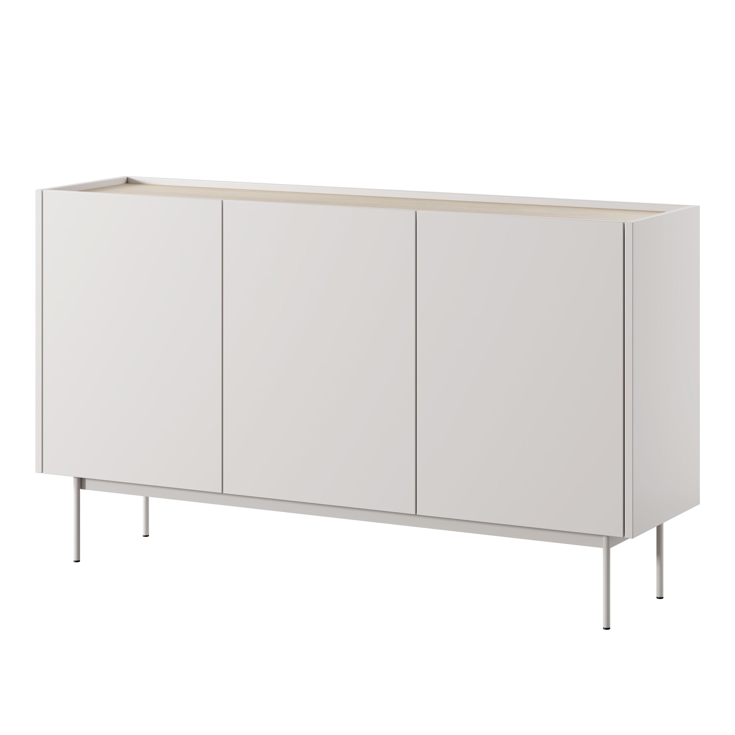 SIDEBOARD COLORE 144/83/37 cm mit 3 Türen Kaschmir - Kaschmir, Holzwerkstoff (144/83/37cm) - MASSENO