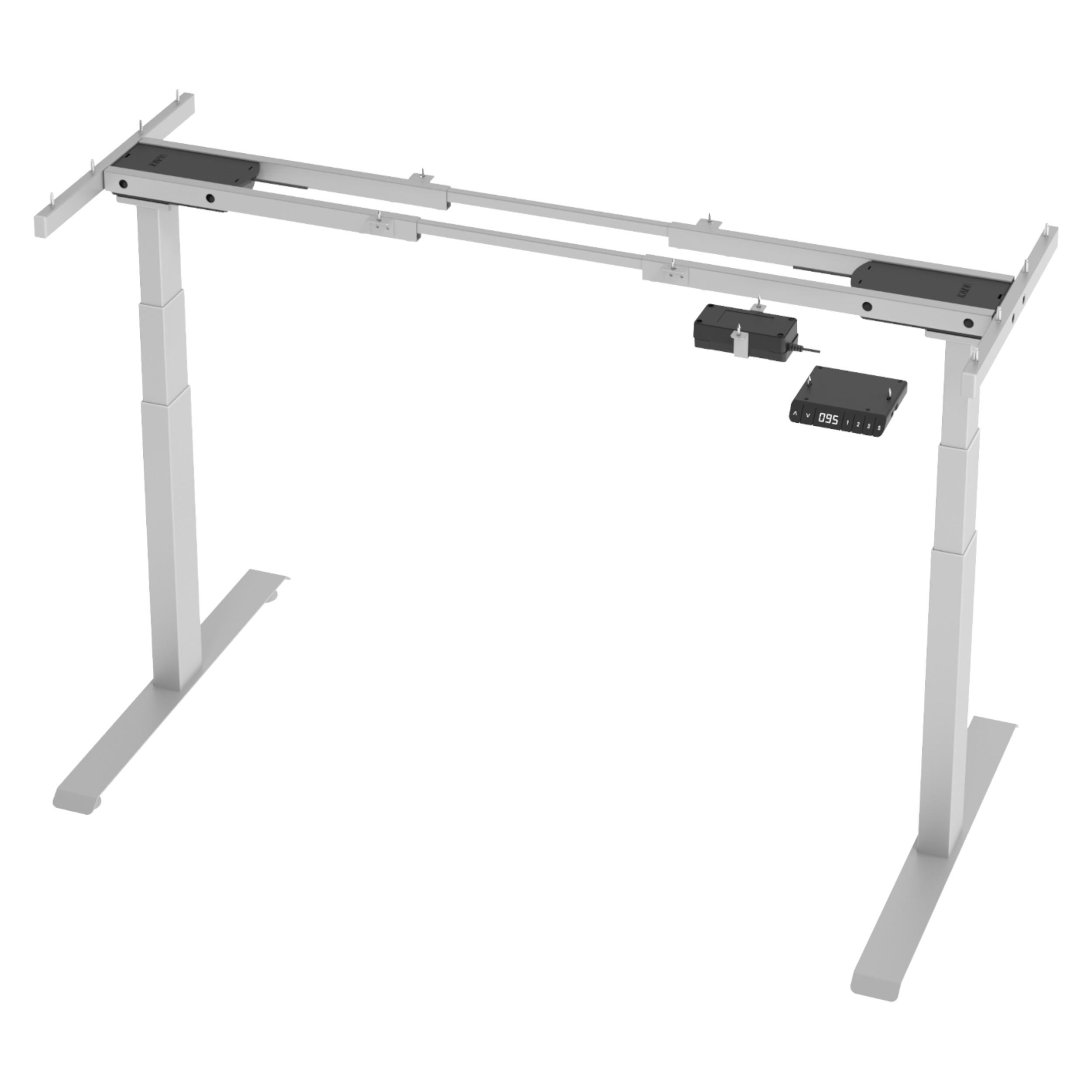 bümö Schreibtischgestell Silber 176.5x127x73.8 cm